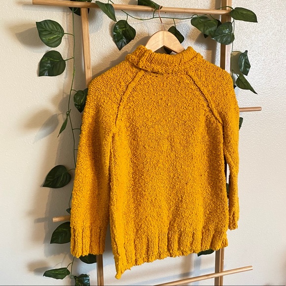 MOTH Juliette Turtleneck Sweater mustard XS - Picture 8 of 10